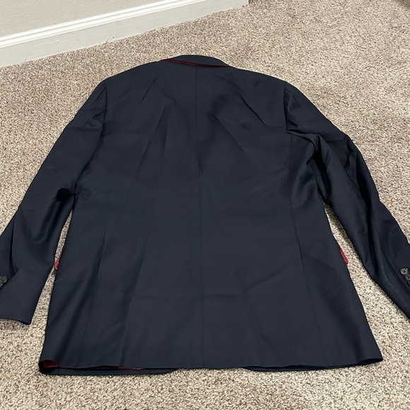 42R Suitsupply Navy Mens Sport Coat Blazer - Picture 3 of 4